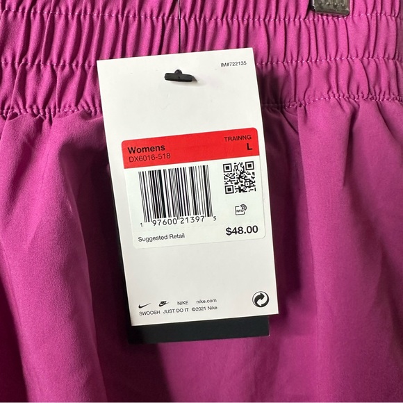 Nike Women's Athletic Shorts in Vibrant Purple - Picture 7 of 7